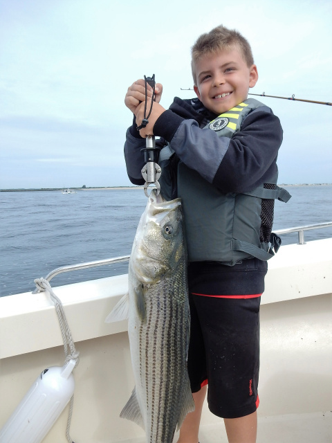 Striped Bass fishing is in Will's blood now!